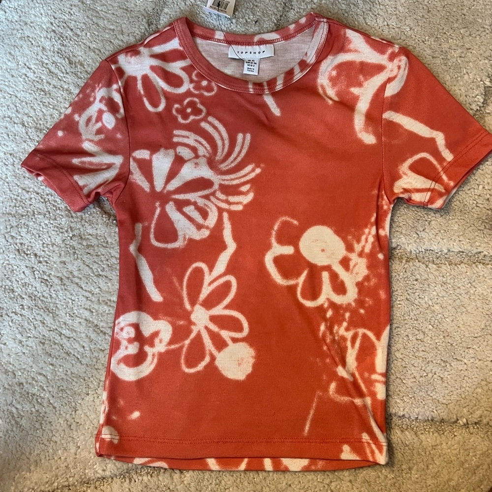 Floral Orange T-Shirt